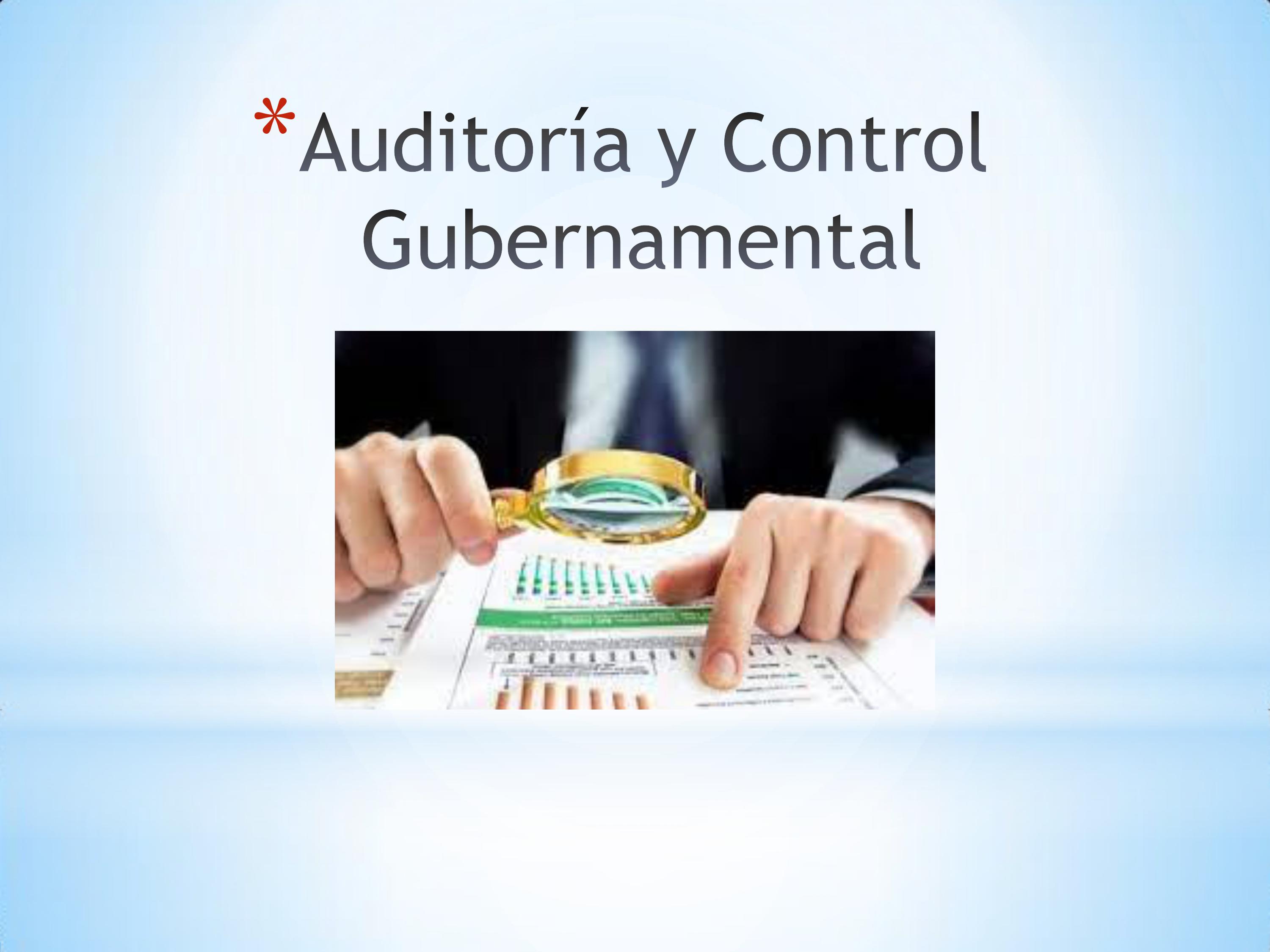 Auditoría y Control Gubernamental P1 2021